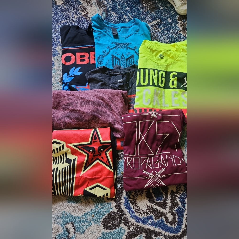 Obey shirt lot men's medium